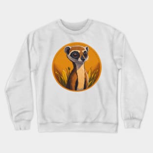 Meerkat Portrait Crewneck Sweatshirt